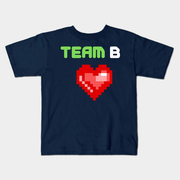 Team B Kids T-Shirt by FASHION GRAVEYARD